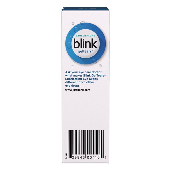 Blink Gel Tears Moderate-Severe Dry Eye Lubricating Eye Drops, 0.34 FL OZ