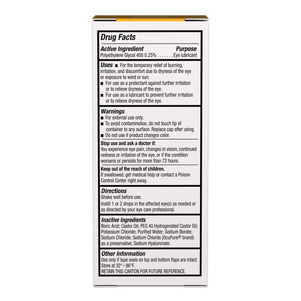 Blink Triple Care Moderate to Severe Lubricating Eye Drops, .34 OZ