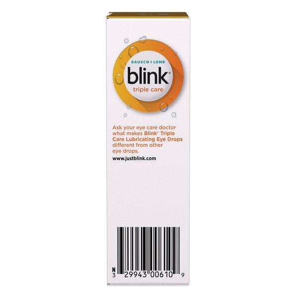 Blink Triple Care Moderate to Severe Lubricating Eye Drops, .34 OZ