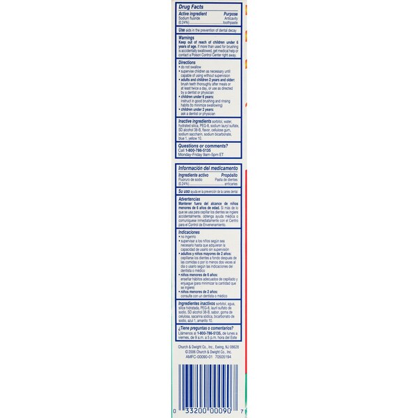 Aim Whitening Toothpaste with Baking Soda, Fresh Mint, 5.5 OZ