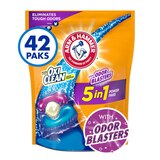 Arm & Hammer Plus OxiClean with Odor Blasters Laundry Detergent, 5-In-1 Power Paks, 42 ct, thumbnail image