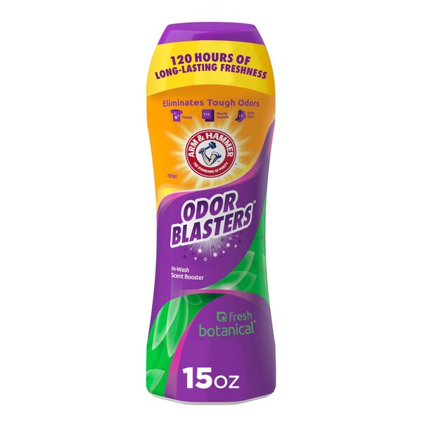 Arm & Hammer Odor Blasters In-Wash Scent Booster Beads, Fresh Botanical, 15 oz