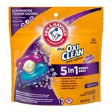 Arm & Hammer Plus Oxiclean 5-in-1 Laundry Detergent Power Paks, Fresh Burst Scent, 14 ct, thumbnail image