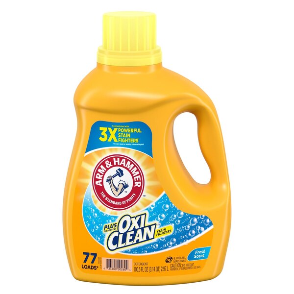 Arm & Hammer + OxiClean Liquid Laundry Detergent, 100 oz