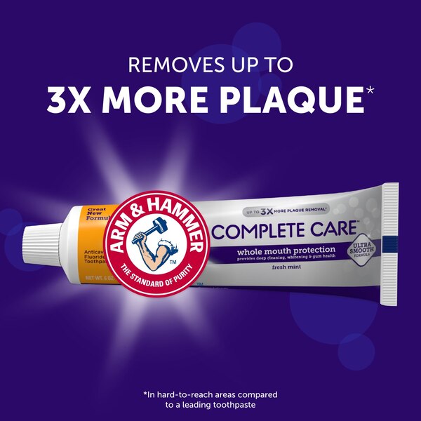 Arm & Hammer Complete Care Anticavity Fluoride Toothpaste, Fresh Mint, 6 OZ