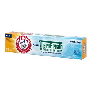 Arm and Hammer Plus Therabreath Whitening Toothpaste, Invigorating Icy Mint, 5.5 OZ
