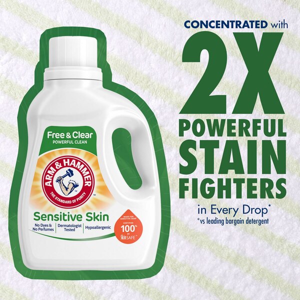 Arm & Hammer Sensitive Skin Free & Clear Liquid Detergent, 28 oz