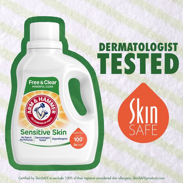 Arm & Hammer Sensitive Skin Free & Clear Liquid Detergent, 28 oz