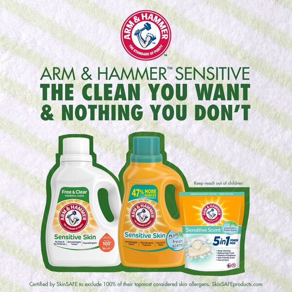 Arm & Hammer Sensitive Skin Free & Clear Liquid Detergent, 28 oz