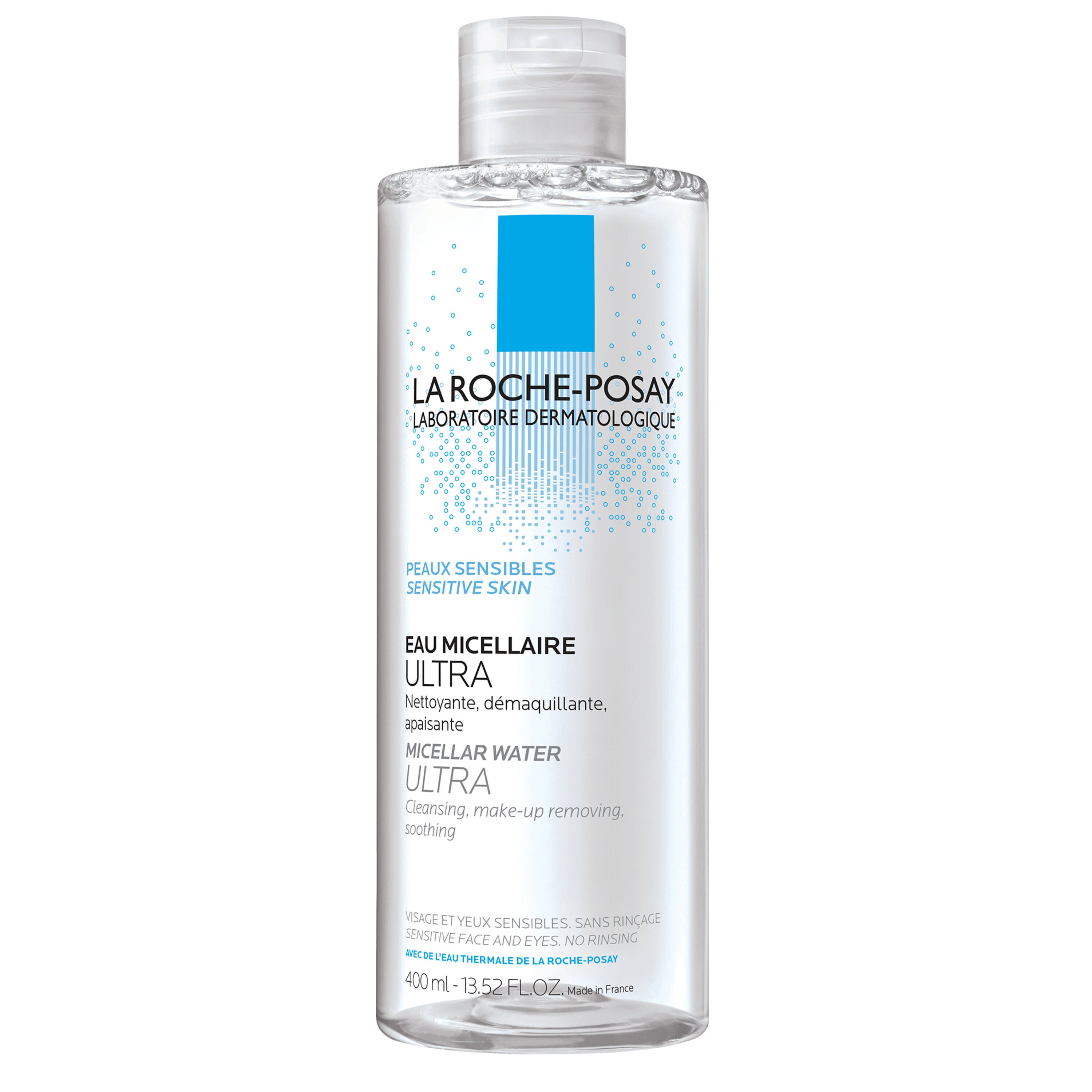 La Roche-Posay Micellar Cleansing Water for Sensitive Skin, Makeup Remover, Cleanses and Hydrates Skin, Gentle Face Toner, Oil Free and Alcohol Free