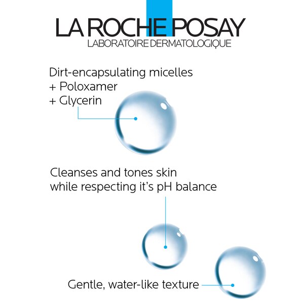 La Roche-Posay Micellar Cleansing Water and Makeup Remover, 13.5 OZ