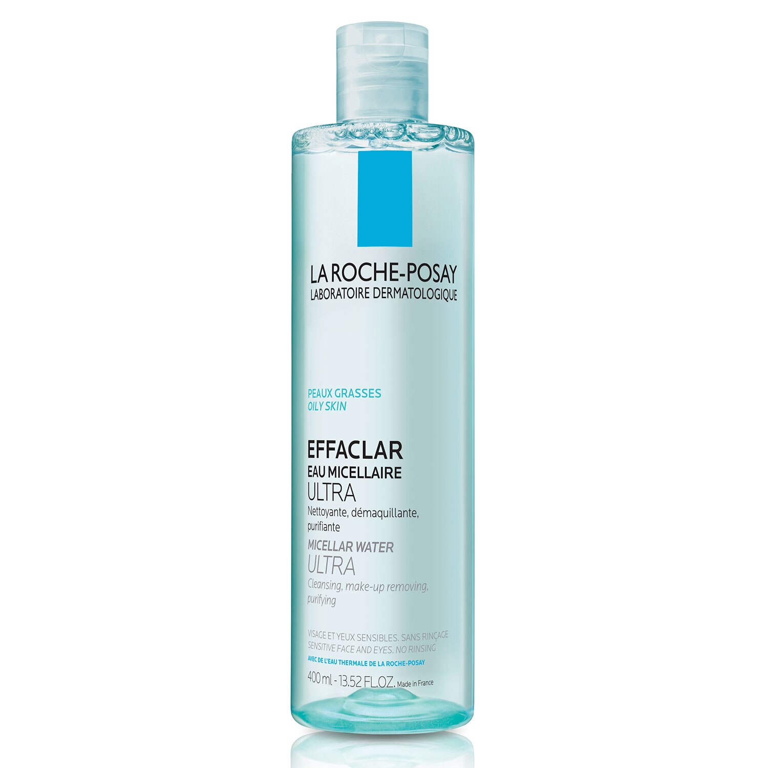 La Roche-Posay Effaclar Micellar Cleansing Water Toner for Oily Skin, Oil Free Makeup Remover for Sensitive Skin