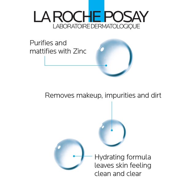 La Roche-Posay Effaclar Micellar Cleansing Water and Makeup Remover,13.5 OZ