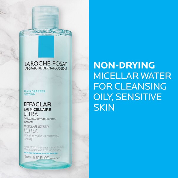 La Roche-Posay Effaclar Micellar Cleansing Water and Makeup Remover,13.5 OZ
