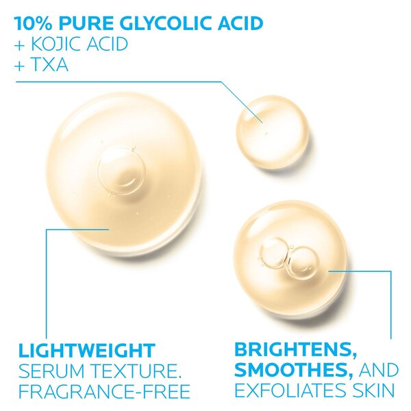 La Roche-Posay Glycolic B5 Dark Spot Corrector, Anti-Aging Serum with 10% Glycolic Acid, 1 OZ