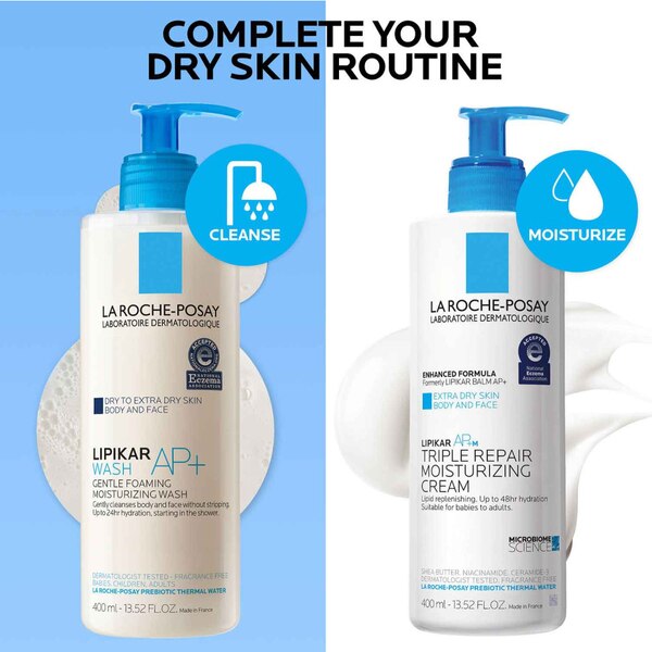 La Roche-Posay Body Moisturizer, Lipikar AP+M Triple Repair for Dry Skin with Niacinamide