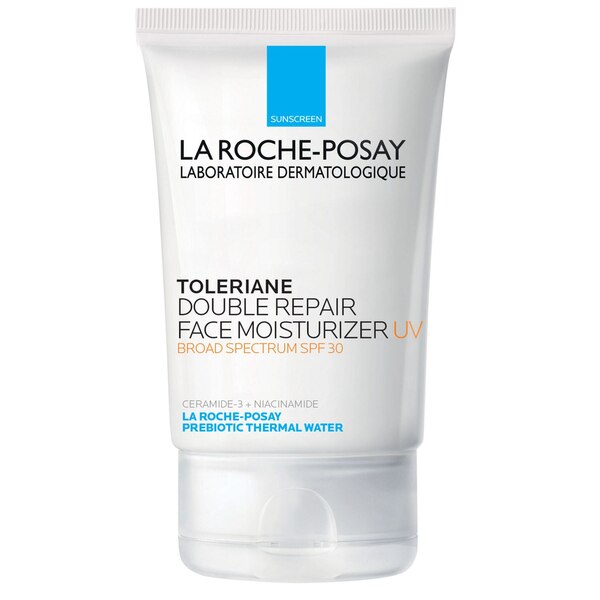 La Roche-Posay Face Sunscreen,Toleriane Double Repair with SPF 30 & Niacinamide, 3.38 OZ