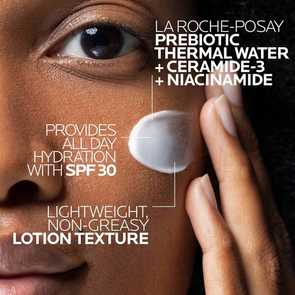 La Roche-Posay Face Sunscreen,Toleriane Double Repair with SPF 30 & Niacinamide, 3.38 OZ