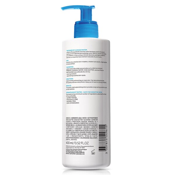 La Roche-Posay Lipikar Moisturizing Body Lotion with Shea Butter, 13.5 OZ