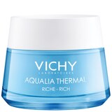 Vichy Aqualia Thermal Rich Cream Face Moisturizer with Hyaluronic Acid, 1.69 OZ, thumbnail image