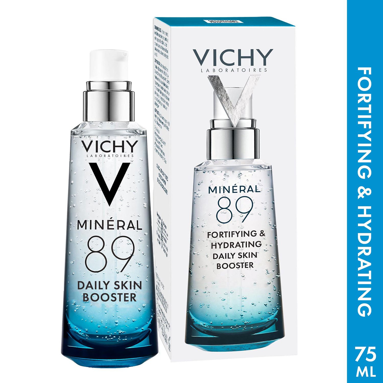 Vichy Mineral 89 - Suero hidratante para el rostro, para una piel más lozana