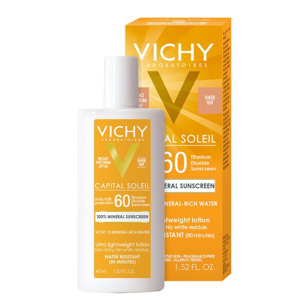 Vichy Capital Soleil Tinted Mineral Face Sunscreen SPF 60, 1.52 OZ
