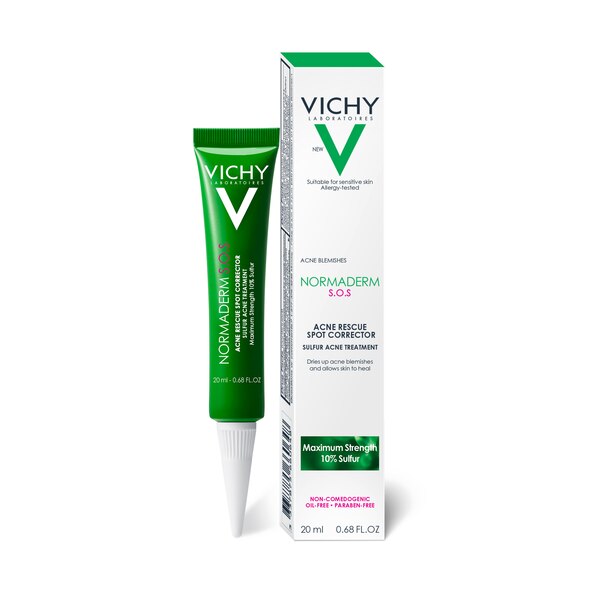 Vichy Normaderm S.O.S Acne Rescue Spot Corrector, Acne Spot Treatment for Face, 0.67 OZ