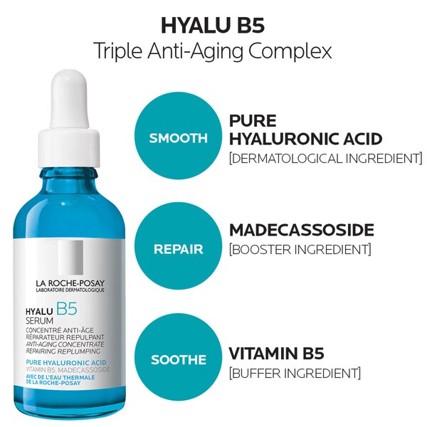 La Roche-Posay Hyalu B5 Pure Hyaluronic Acid Face Serum with Vitamin B5 for Fine Lines