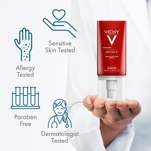 Vichy LiftActiv Peptide-C Face Sunscreen SPF 30, 1.52 OZ