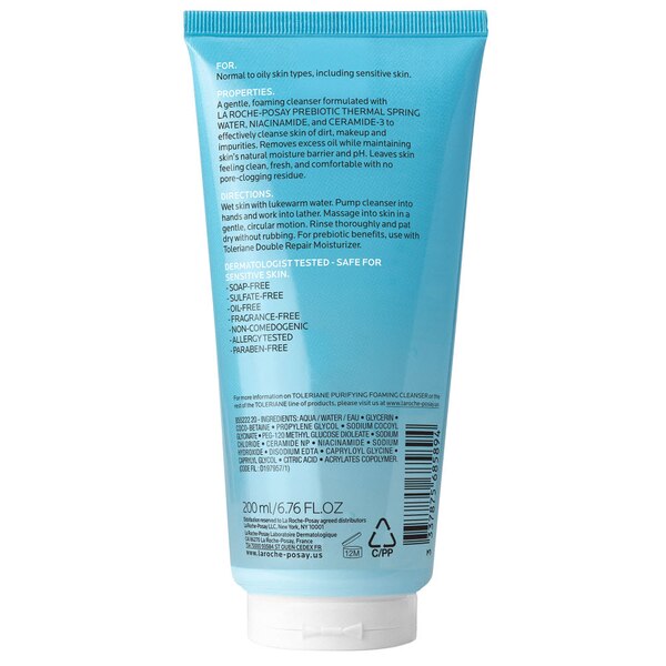 La Roche-Posay Purifying Toleriane Foaming Face Wash for Oily Skin