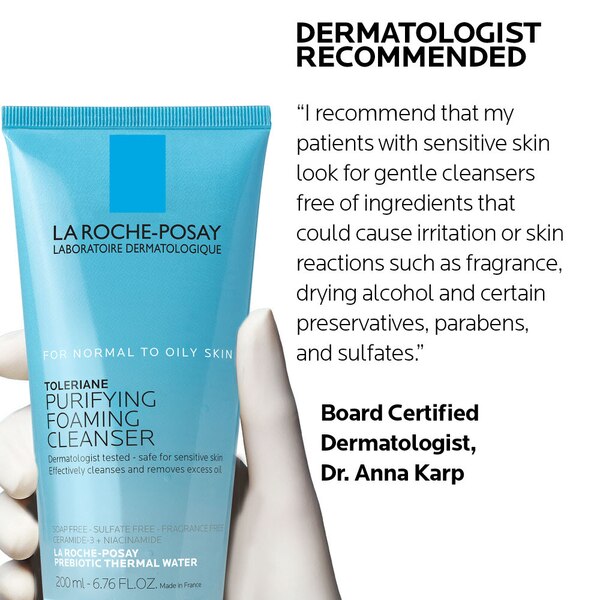 La Roche-Posay Purifying Toleriane Foaming Face Wash for Oily Skin