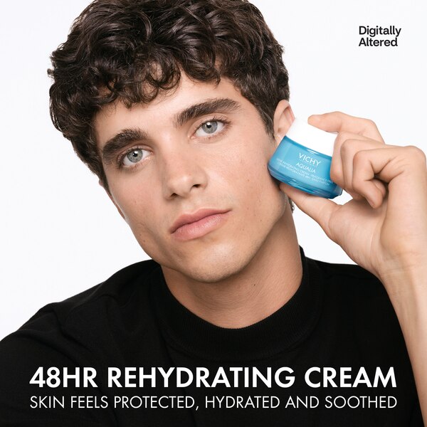 Vichy Aqualia Thermal Face Moisturizer for Dry Skin with Hyaluronic Acid, 1.69 OZ