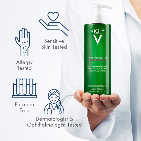 Vichy Normaderm Deep Cleansing Acne Gel, Daily Face Wash