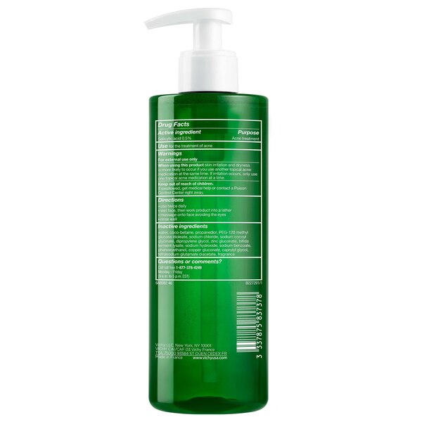 Vichy Normaderm Deep Cleansing Acne Gel, Daily Face Wash