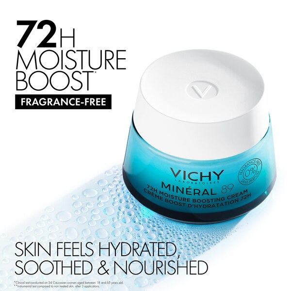 Vichy Mineral 89 Fragrance Free Moisturizer, 1.69 OZ