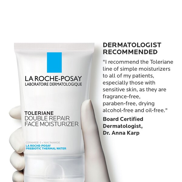 La Roche-Posay Toleriane Double Repair with Ceramide Facial Moisturizer, 1.01 OZ