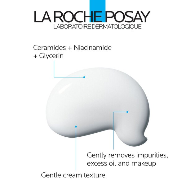 La Roche-Posay Toleriane Hydrating Gentle Face Cleanser with Ceramide, 1.69 OZ
