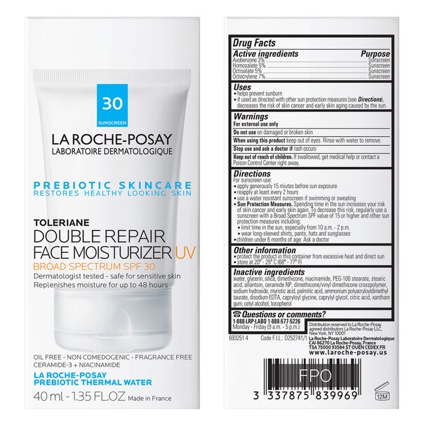 La Roche-Posay Toleriane Double Repair Face Moisturizer UV Broad Spectrum SPF 30
