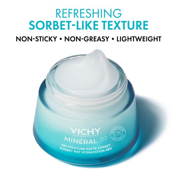 Vichy Mineral 89 24H Matte Moisture Cooling Gel, 1.69 OZ