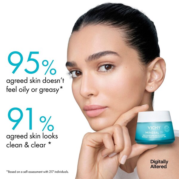 Vichy Mineral 89 24H Matte Moisture Cooling Gel, 1.69 OZ