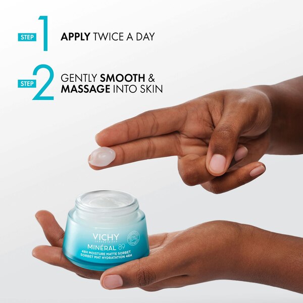 Vichy Mineral 89 24H Matte Moisture Cooling Gel, 1.69 OZ