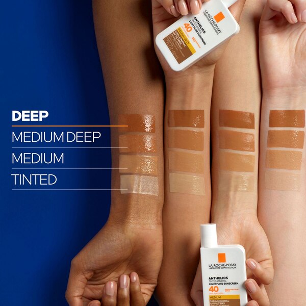 La Roche-Posay Anthelios Tinted Mineral Light Fluid Sunscreen, SPF 40, Deep