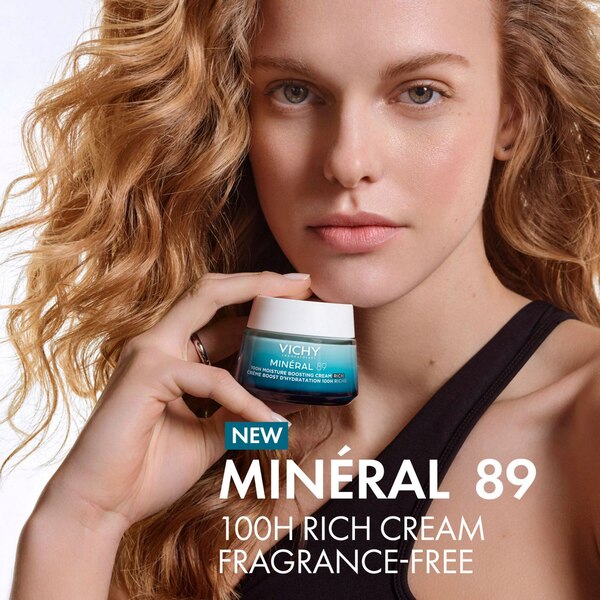 Vichy Minéral 89 100H Rich Cream Fragrance-Free Moisturizer