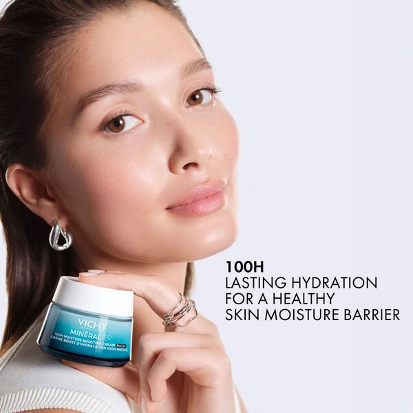 Vichy Minéral 89 100H Rich Cream Fragrance-Free Moisturizer