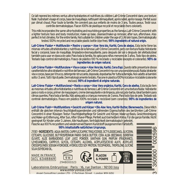 Embryolisse Lait-Crème Fluid+, 2.54 fl.oz.