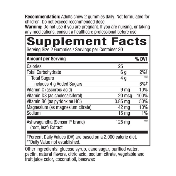 Nature's Way Stress Defense Gummies, 60 CT
