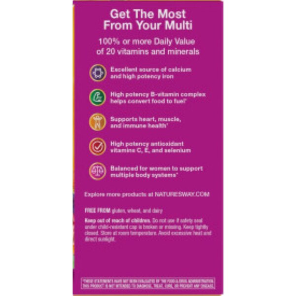 Nature's Way Alive! Women's Energy Multivitamin Tablets, 50 CT