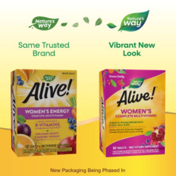 Nature's Way Alive! Women's Energy Multivitamin Tablets, 50 CT