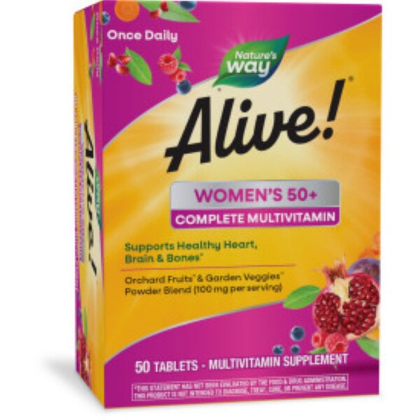 Alive Women's 50+ Multivitamin Tablets, 50 CT