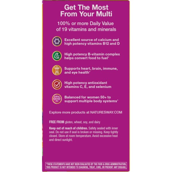 Alive Women's 50+ Multivitamin Tablets, 50 CT